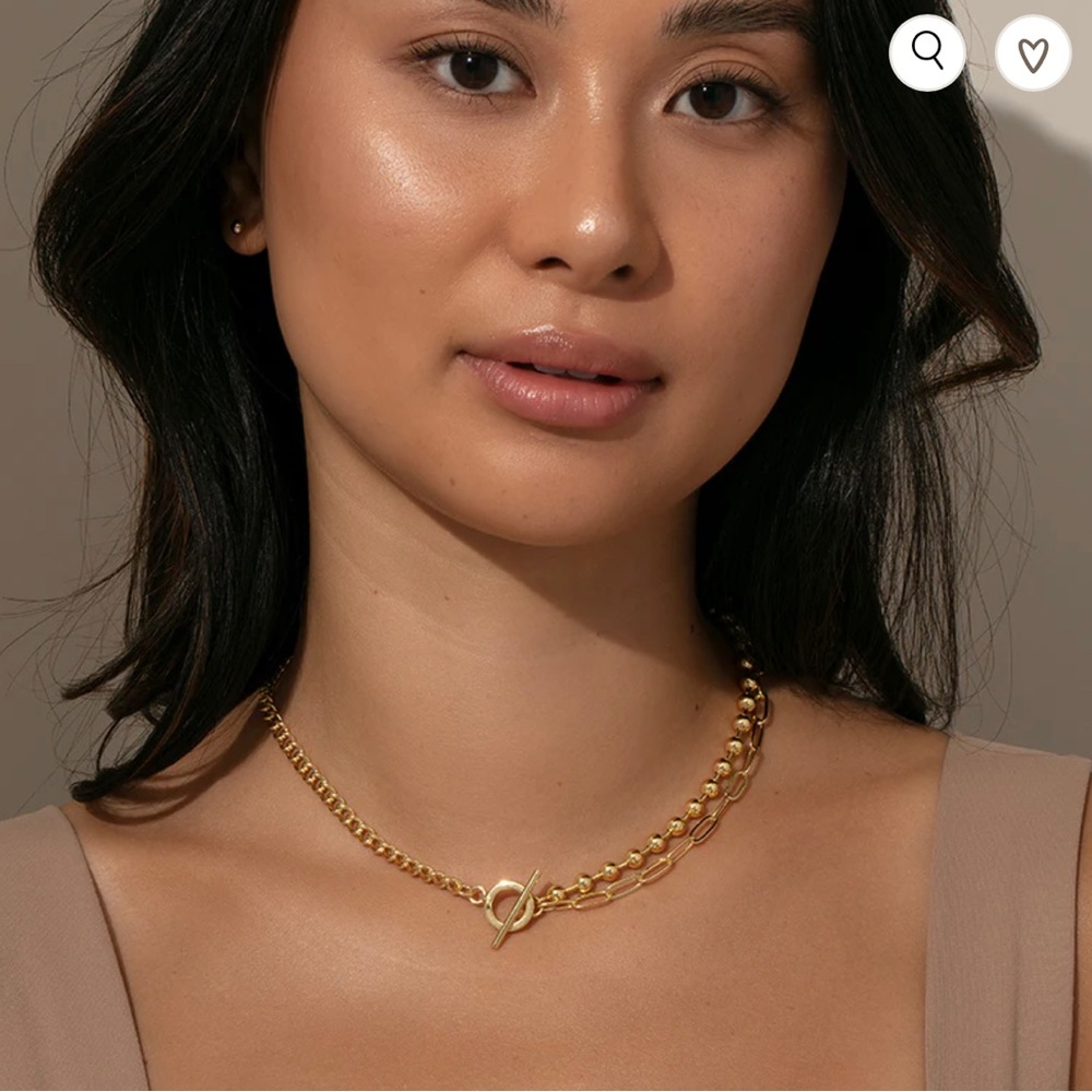 Uncommon James Three's a Party Chain Gold Necklace